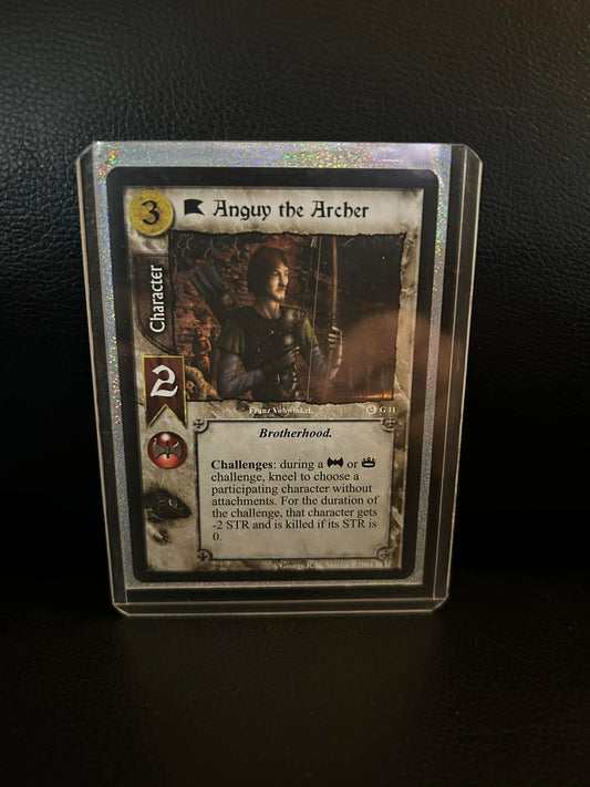 Anguy the Archer #G11 Ice & Fire Premium Starter A Game of Thrones Lightly Playe