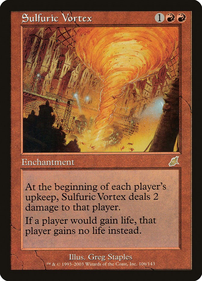 Sulfuric Vortex 106 Scourge Rare Magic: The Gathering Normal Moderately Played English Trading Card