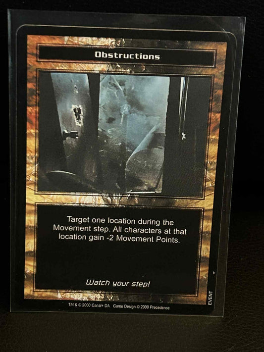 Obstructions Base Set Terminator Leicht bespielte Sammelkarte