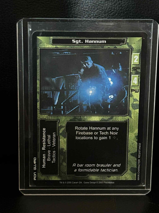 Sgt. Hannum Base Set Terminator Light Play Trading Card