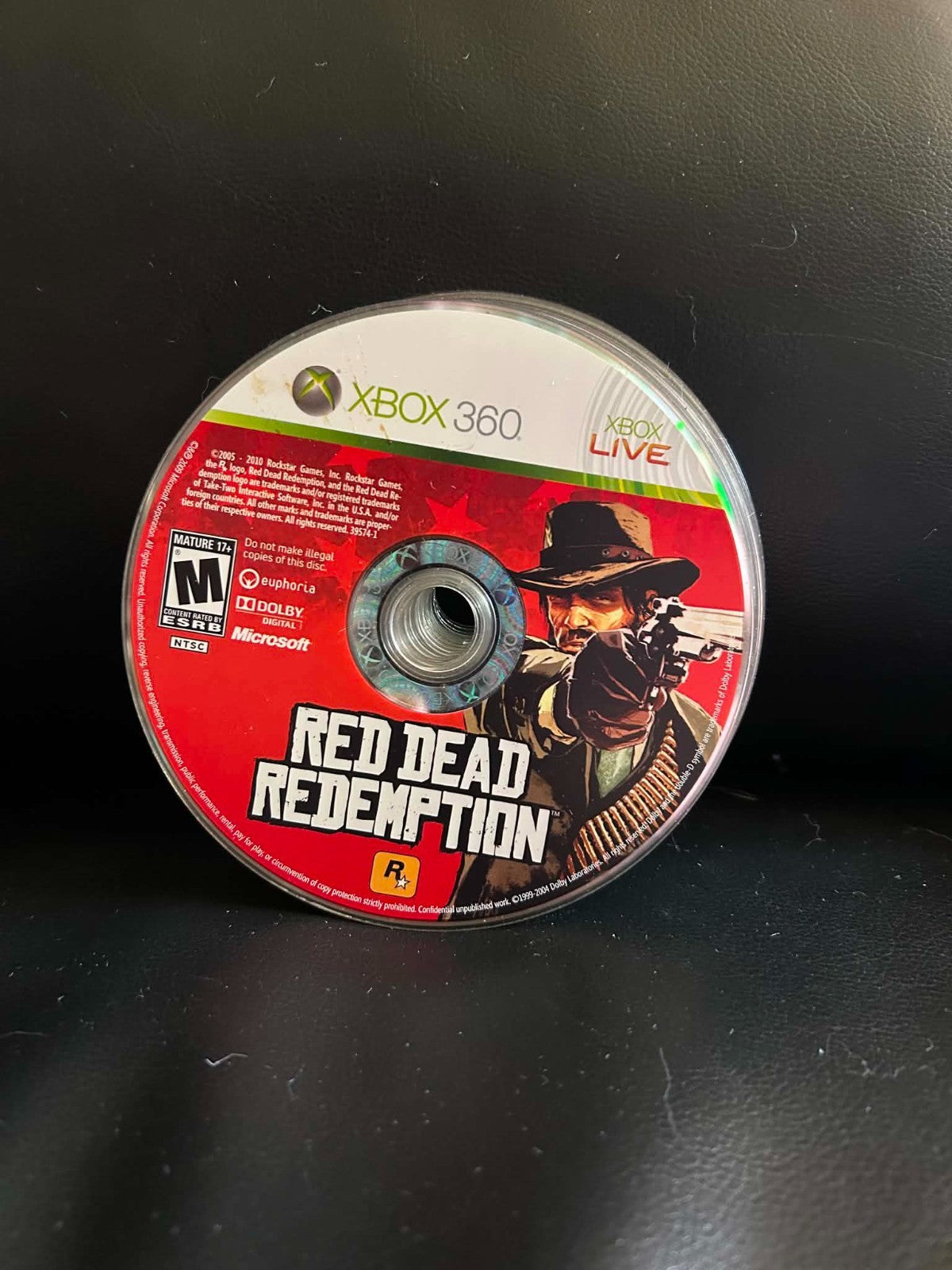 Red Dead Redemption (Microsoft Xbox 360, 2010) Video Game Disc Only