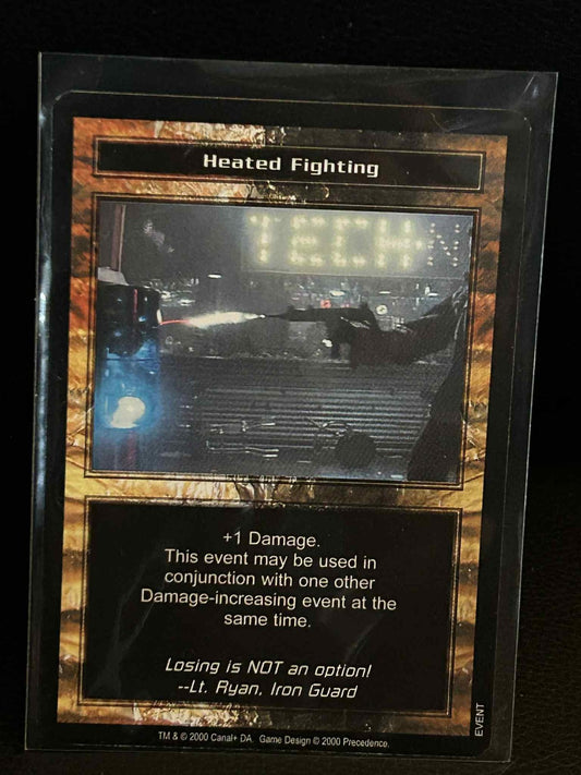 Heated Fighting Base Set Terminator Light Play Sammelkarte