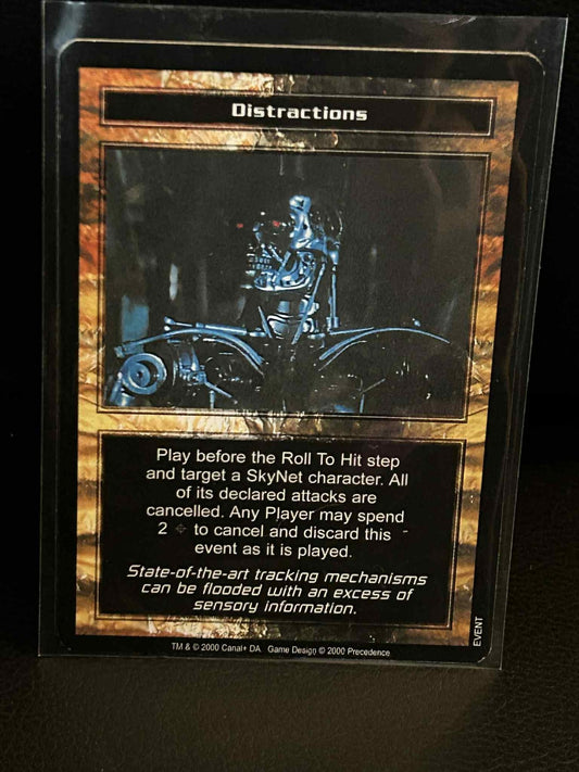 Distractions Base Set Terminator Leicht bespielte Sammelkarte