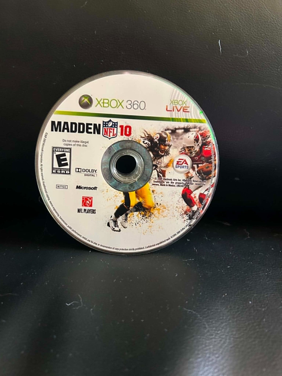 Madden NFL 10 (Microsoft Xbox 360, 2009) Video Game Disc Only