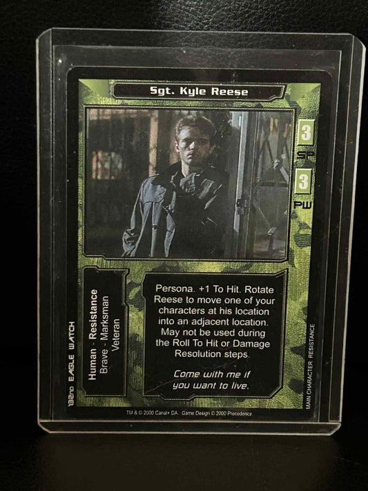 Sgt. Kyle Reese [3-3] Base Set Terminator Leicht bespielte Sammelkarte