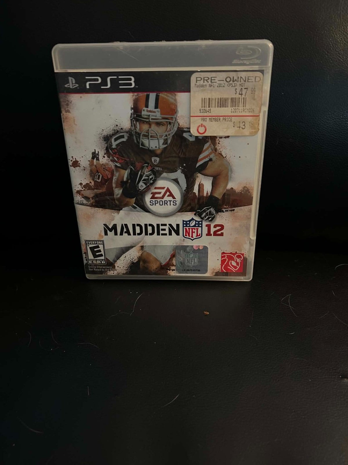 Madden NFL 12 (Sony PlayStation 3, 2011)  No Manual Video Game