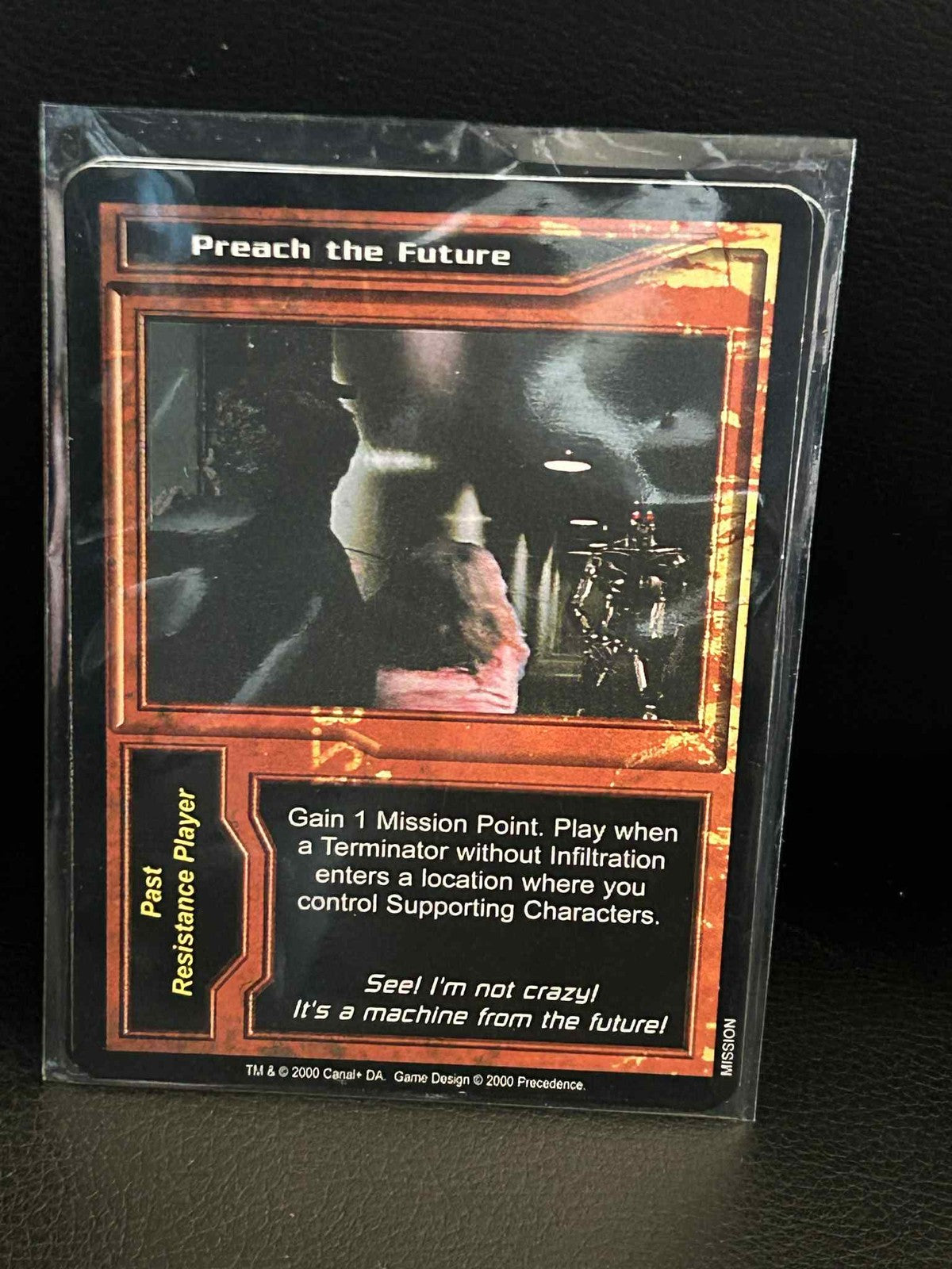 Predige das Future Base Set Terminator Leicht bespielte Sammelkarte