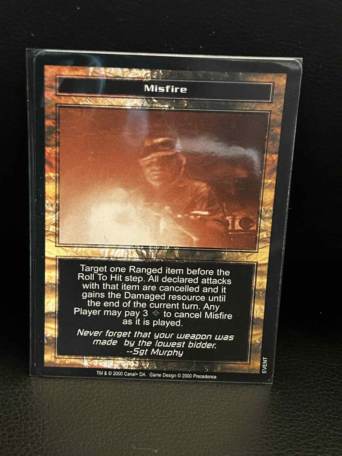 Misfire Base Set Terminator Light Play Sammelkarte