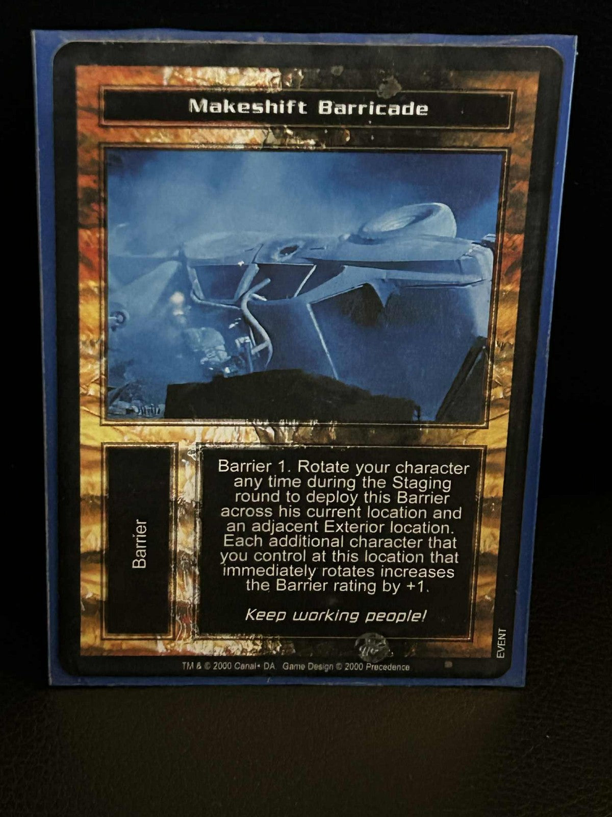 Provisorische Barrikade Basis-Set Terminator Light Play Sammelkarte
