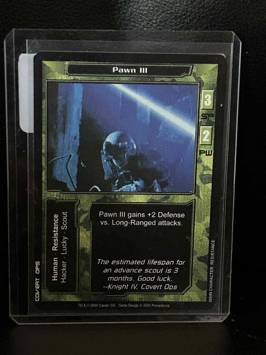 Pawn III Grundset Terminator Leicht bespielte Sammelkarte