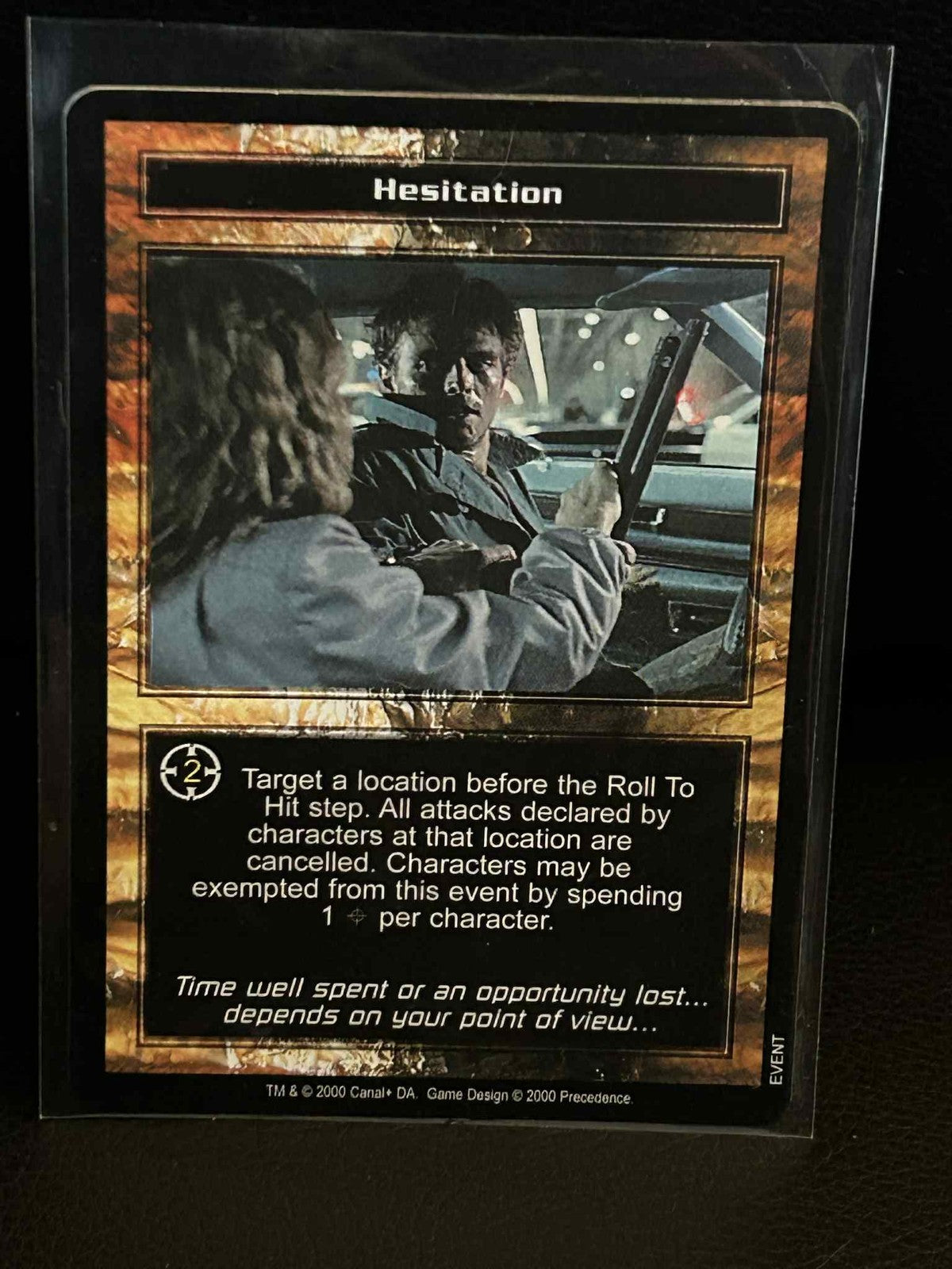 Hesitation Base Set Terminator Leicht bespielte Sammelkarte