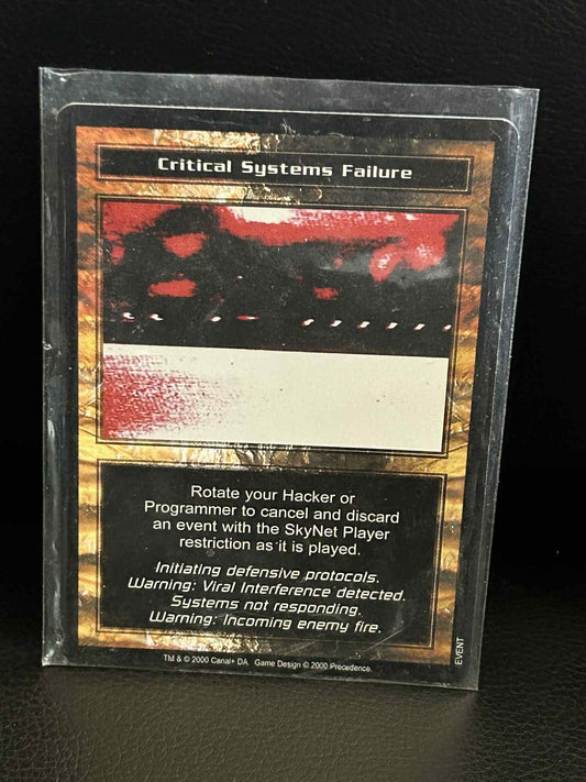 Critical Systems Failure Base Set Terminator Light Play Sammelkarte