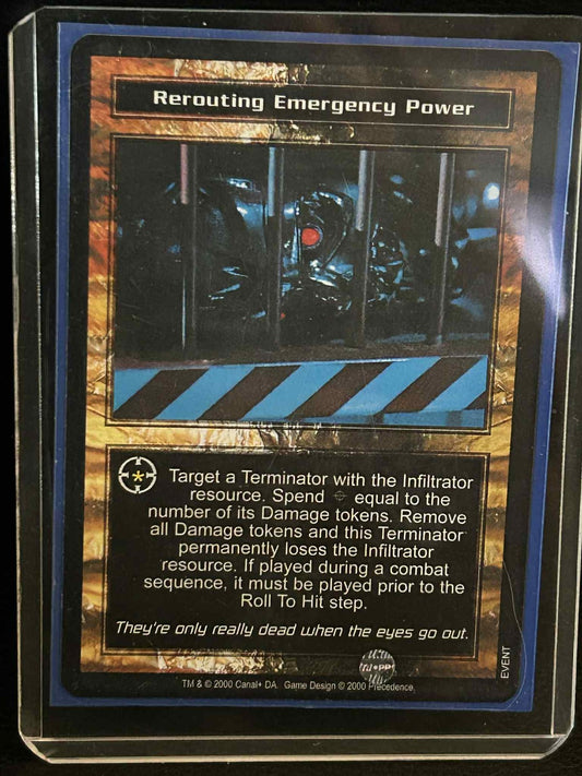 Umleitung Notfall-Kraftwerksbasis Set Terminator Lichtspiel Sammelkarte