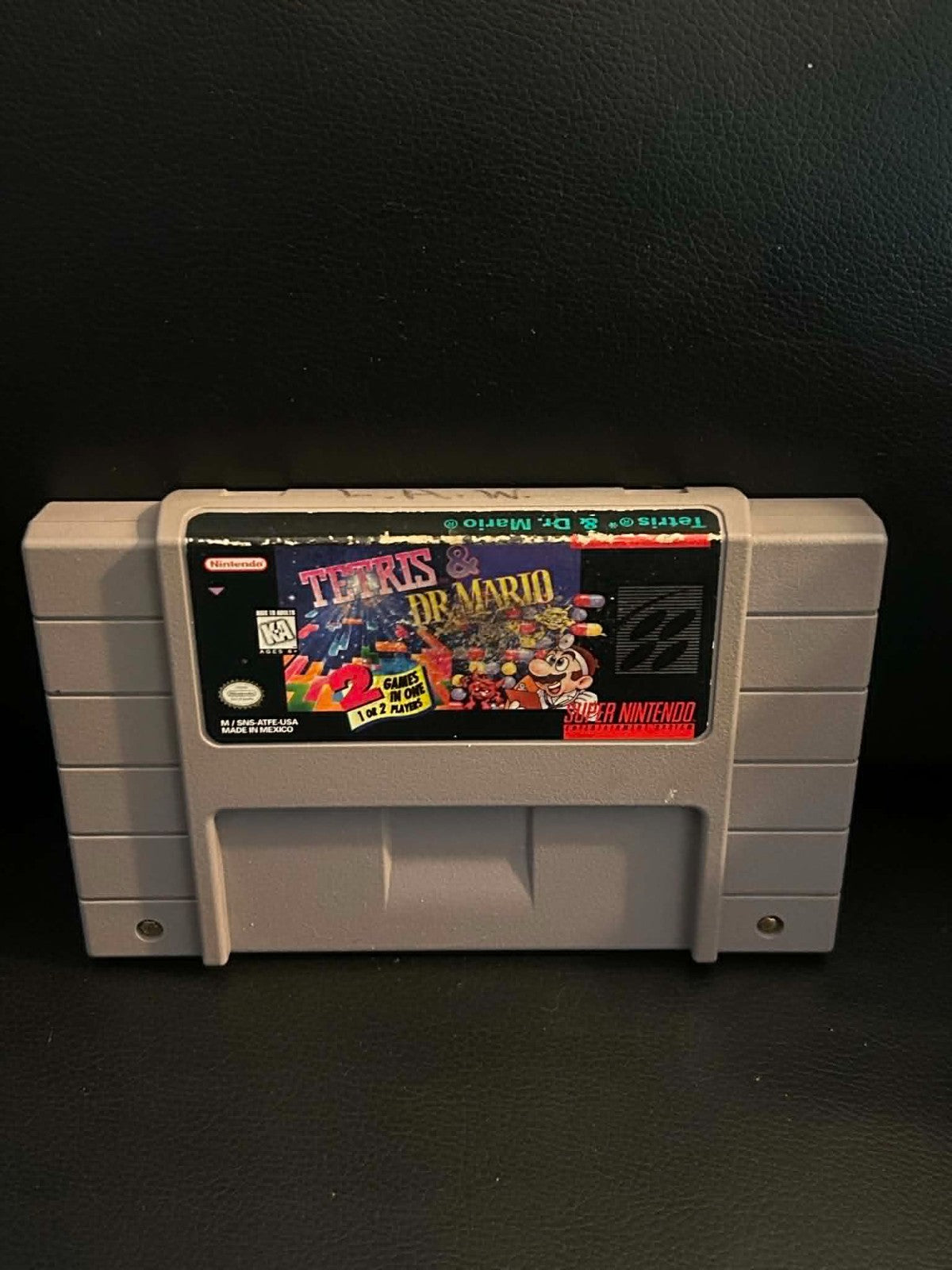 Tetris & Dr. Mario Super Nintendo 1994 SNES Video Game Cartridge Only