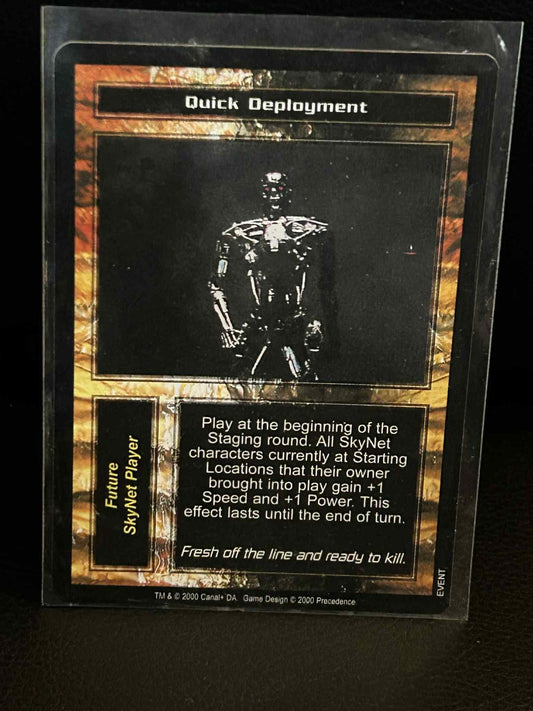 Quick Deployment Basis-Set Terminator Light Play Sammelkarte