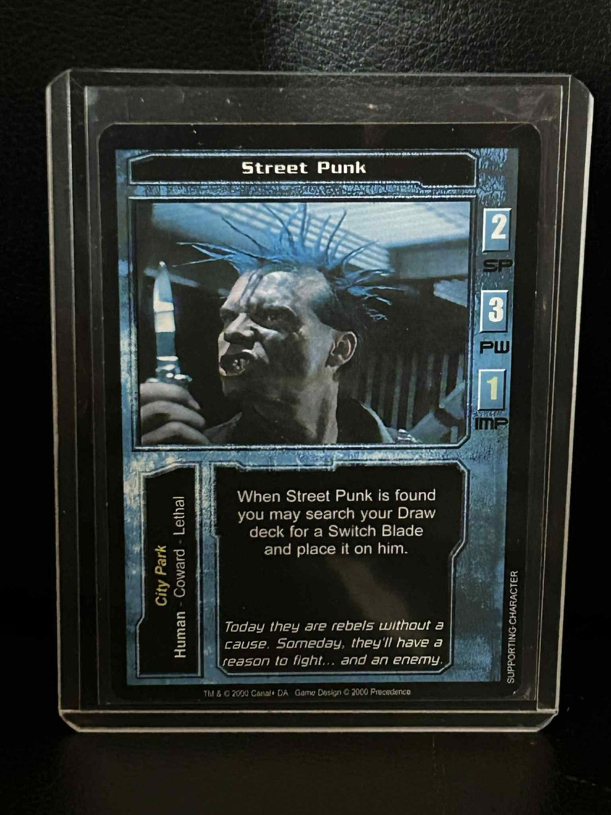Street Punk Base Set Terminator Leicht bespielte Sammelkarte