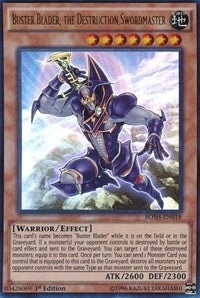 Buster Blader, the Destruction Swordmaster BOSH-EN018 Breakers of Shadow Ultra Rare YuGiOh 1st Edition Lightly Played English Trading Card