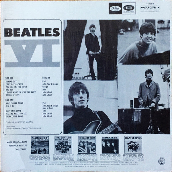 The Beatles : Beatles VI (LP, Album, Mono, Glo)