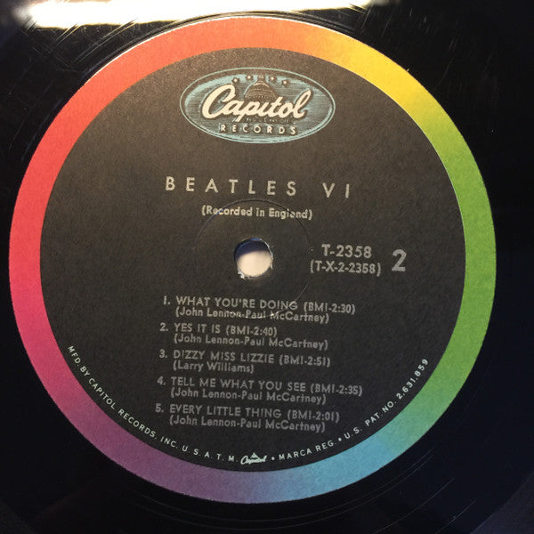 The Beatles : Beatles VI (LP, Album, Mono, Glo)