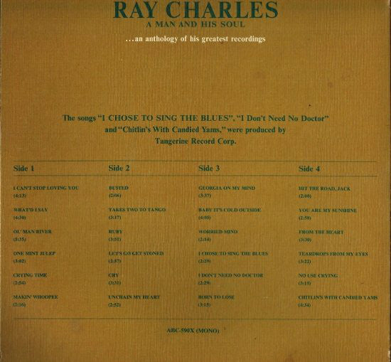 Ray Charles : A Man And His Soul (2xLP, Comp, Mono, Ltd, Gat)