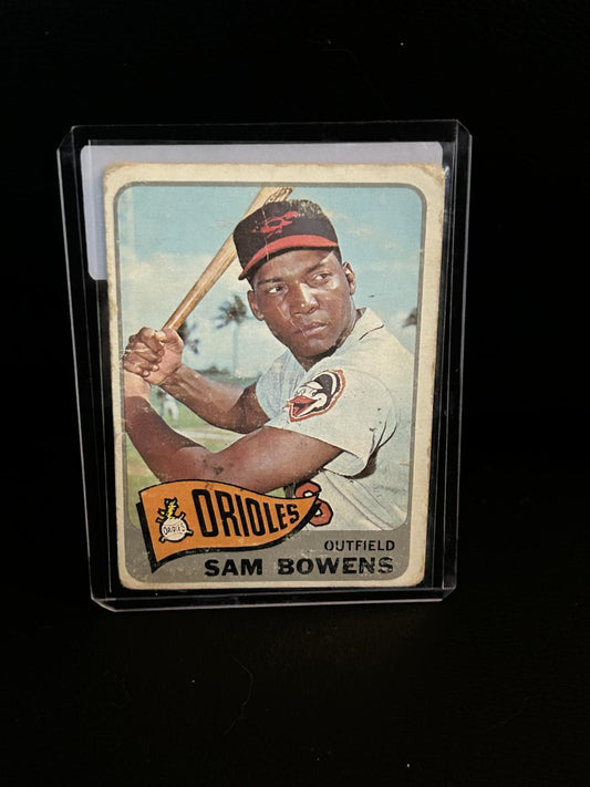 Sam Bowens #188 1965 Topps Baseball Heavily Played