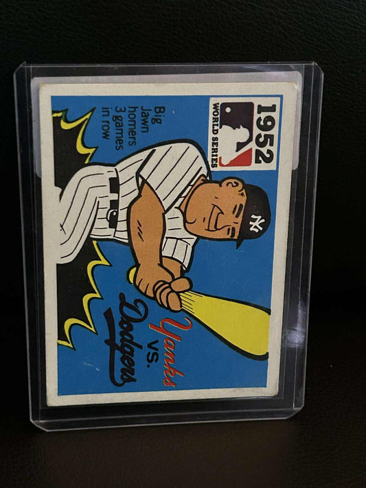 1952 Yanks, Dodgers [Johnny Mize] #50 | 1971 Fleer World Series Black Back Baseball