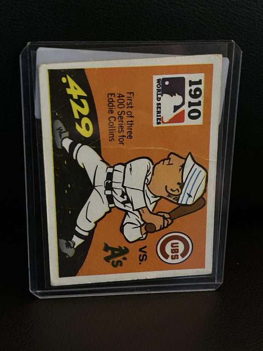 1910 A's vs. Cubs [Eddie Collins] #8 | 1971 Fleer World Series Black Back Baseball