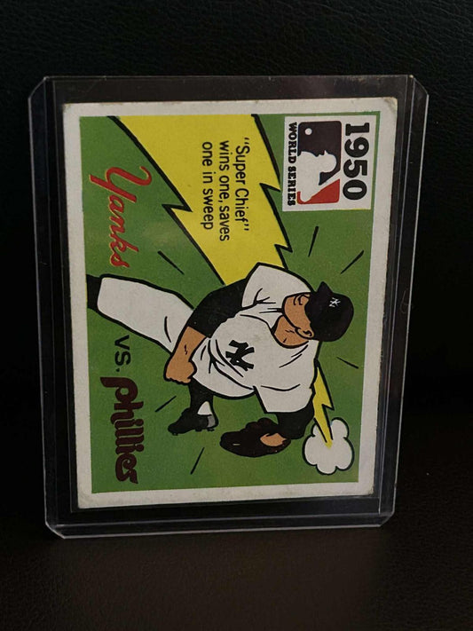 1950 Yankees, Phillies [Allie Reynolds] #48 | 1971 Fleer World Series Black Back Baseball