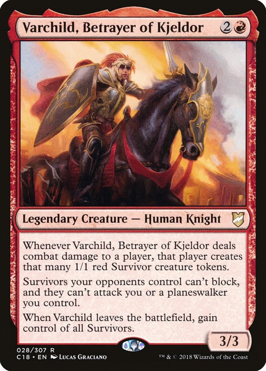 Varchild, Betrayer of Kjeldor 28 Commander 2018 Rare Magic: The Gathering Normal Lightly Played English Trading Card