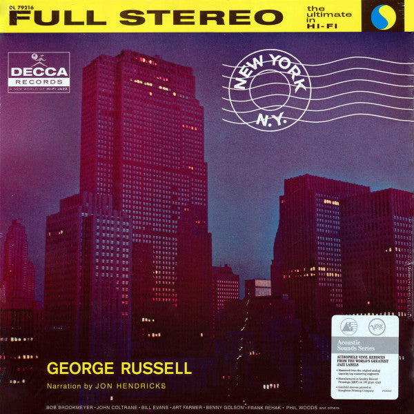 George Russell Orchestra : New York, N.Y. (LP, Album, RE, Gat)