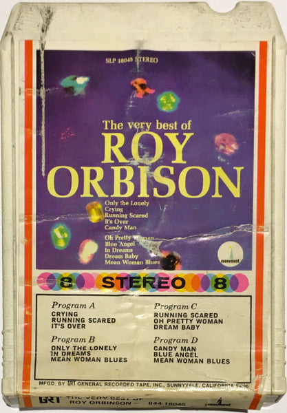 Roy Orbison : The Very Best Of Roy Orbison (8-Trk, Comp)