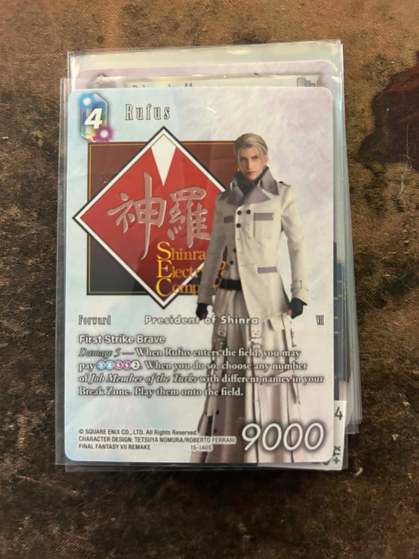 Rufus (Full Art) 15-140S Crystal Dominion Final Fantasy Leicht bespielt Normale Starter-Englisch-Sammelkarte