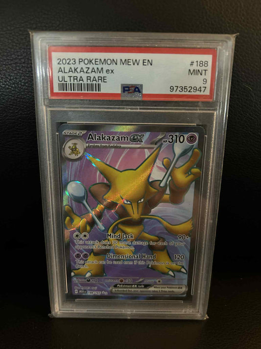 Alakazam ex - 188/165 - Ultra Rare Scarlet & Violet - 151 Pokemon Graded