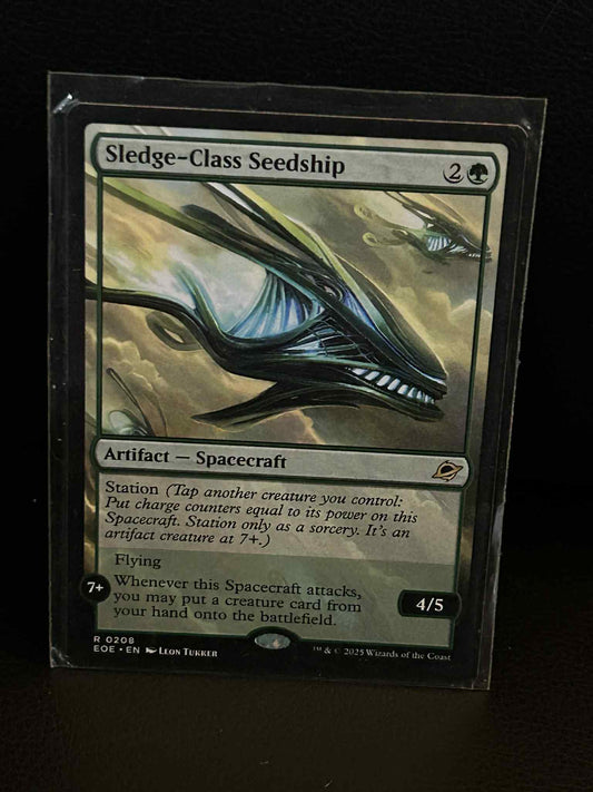 Sledge-Class Seedship - Extended Art Edge of Eternities Magic: the Gathering Nea
