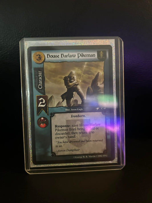 House Harlaw Pikeman #C45 A Flight of Dragons A Game of Thrones Lightly Played