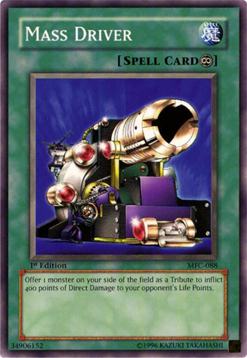 Mass Driver MFC-088 Magician's Force Common / Short Print YuGiOh 1st Edition Moderately Played English Trading Card