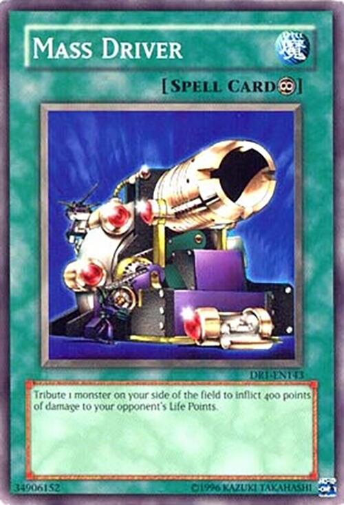 Mass Driver DR1-EN143 Dark Revelation Volume 1 Common / Short Print YuGiOh Unlimited Moderately Played English Trading Card