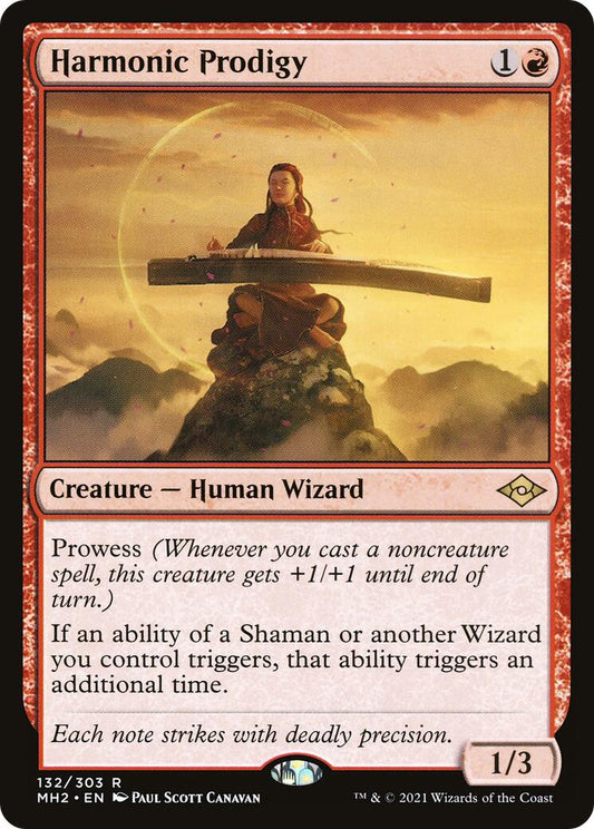 Harmonic Prodigy 132 Modern Horizons 2 Rare Magic: The Gathering Normal Lightly Played English Trading Card
