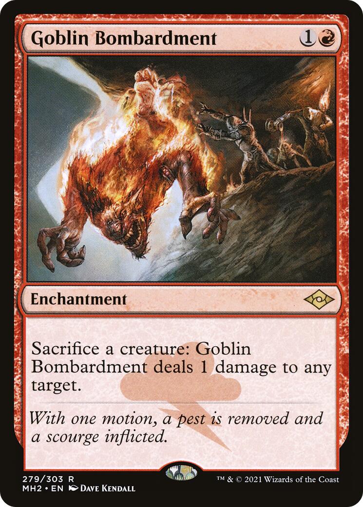 Goblin Bombardment 279 Modern Horizons 2 Rare Magic: The Gathering Normal Lightly Played English Trading Card