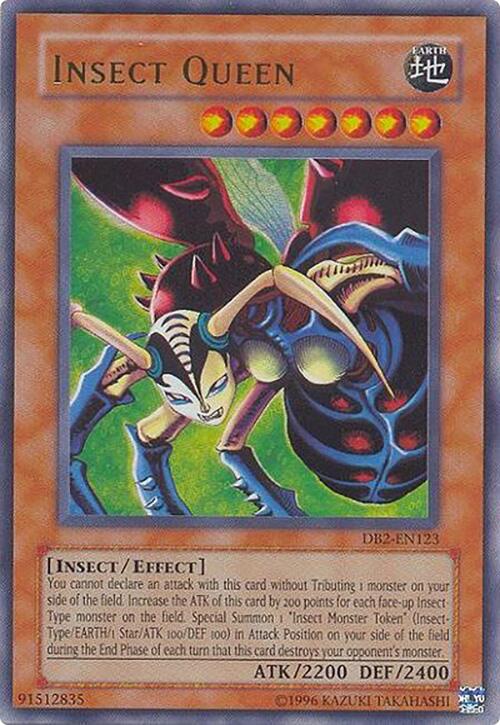 Insect Queen DB2-EN123 Dark Beginning 2 Ultra Rare YuGiOh Unlimited Lightly Played English Trading Card