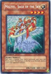 Meltiel, Sage of the Sky STON-EN062 Strike of Neos Secret Rare YuGiOh Unlimited Damaged English Trading Card