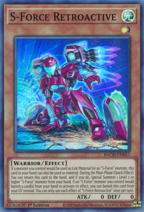 S-Force Retroactive BACH-EN017 Battle of Chaos Super Rare YuGiOh 1st Edition Lightly Played English Trading Card