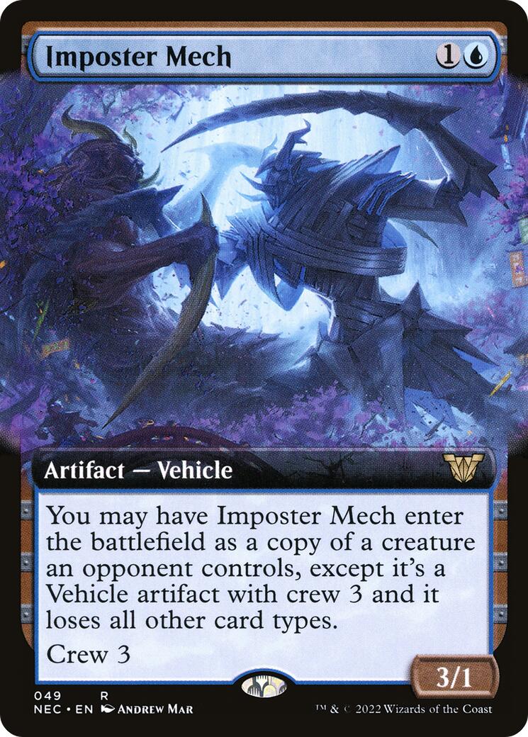 Imposter Mech (Extended Art) 49 Commander: Kamigawa: Neon Dynasty Rare Magic: The Gathering Normal Lightly Played English Trading Card