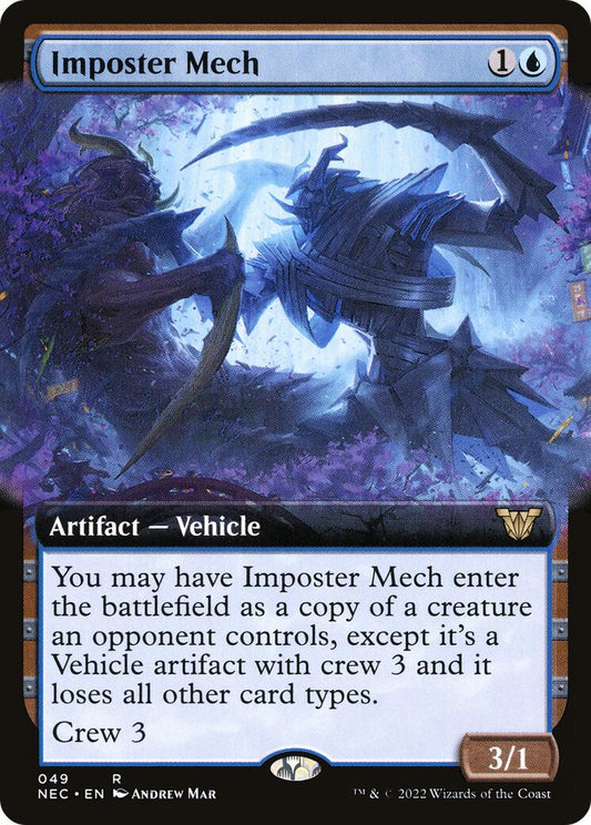 Imposter Mech (Extended Art) 49 Commander: Kamigawa: Neon Dynasty Rare Magic: The Gathering Normal Lightly Played English Trading Card