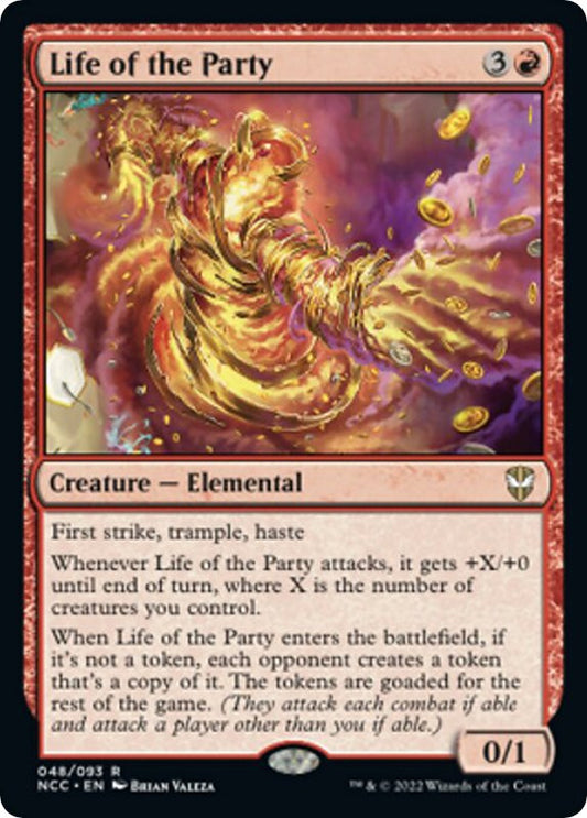 Life of the Party 48 Commander: Streets of New Capenna Rare Magic: The Gathering Normal Lightly Played English Trading Card