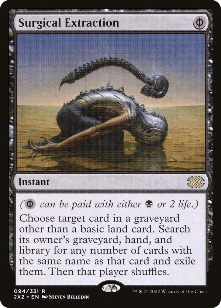 Surgical Extraction 94 Double Masters 2022 Rare Magic: The Gathering Normal Lightly Played English Trading Card