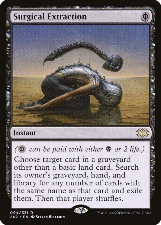 Surgical Extraction 94 Double Masters 2022 Rare Magic: The Gathering Normal Lightly Played English Trading Card
