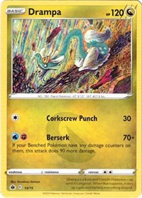 Drampa - 14/15 014/015 McDonald's Promos 2022 Promo Pokemon Normal Lightly Played English Trading Card