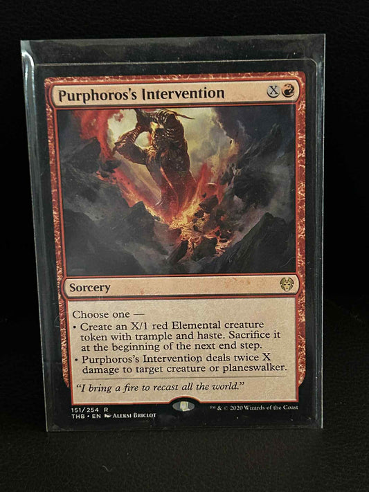 Purphoros's Intervention Theros Beyond Death Magic: the Gathering Lightly Played