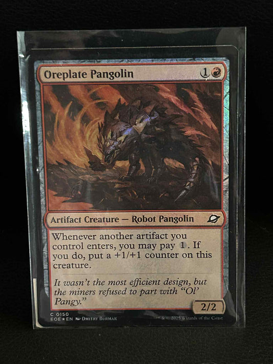 Oreplate Pangolin - Foil Edge of Eternities Magic: the Gathering Near Mint, Engl